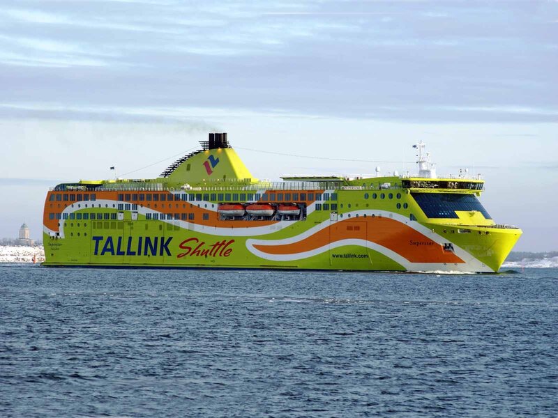 Tallink Shuttle Ferry — Yellow