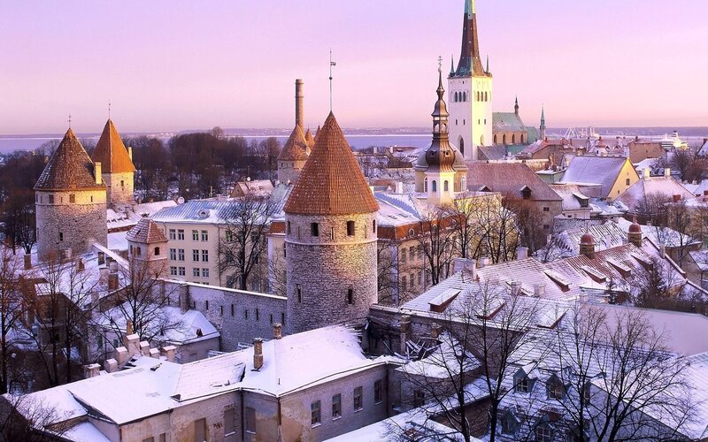 Tallinn Old Town — Purple