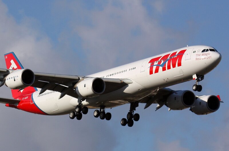 TAM Airplane in Flight