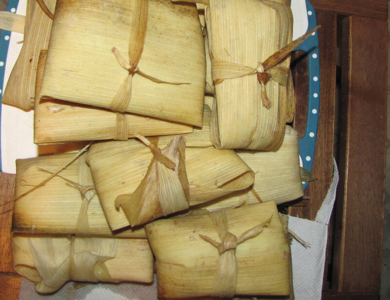 Tamales Wrapped in Corn Husks