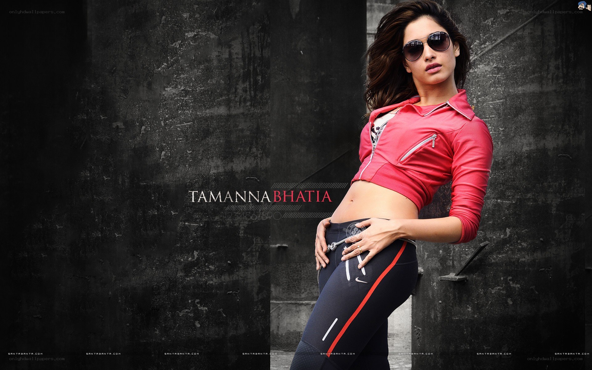 Tamanna Bhatia in red jacket