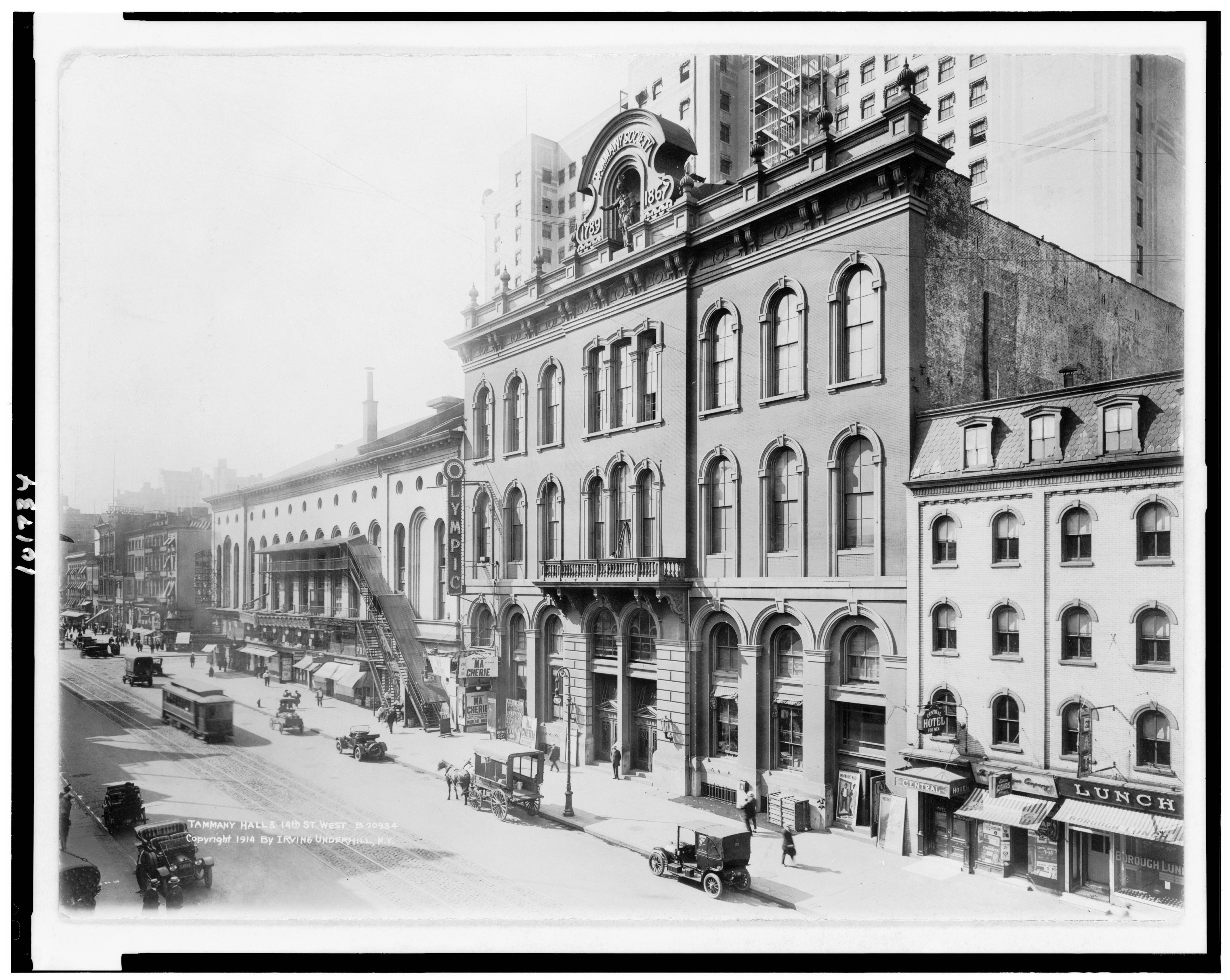 Tammany Hall and street scene