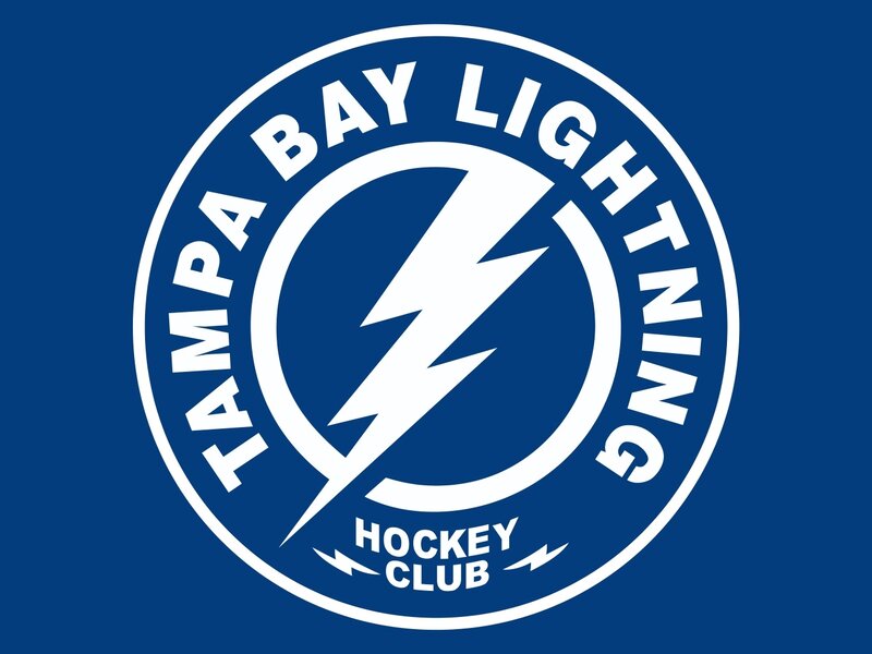 Tampa Bay Lightning Logo — Blue, Bold, Vector Art, Lightning Bolt, Circle
