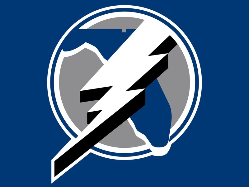 Tampa Bay Lightning Logo — Blue, Bold, Vector Art, Lightning Bolt
