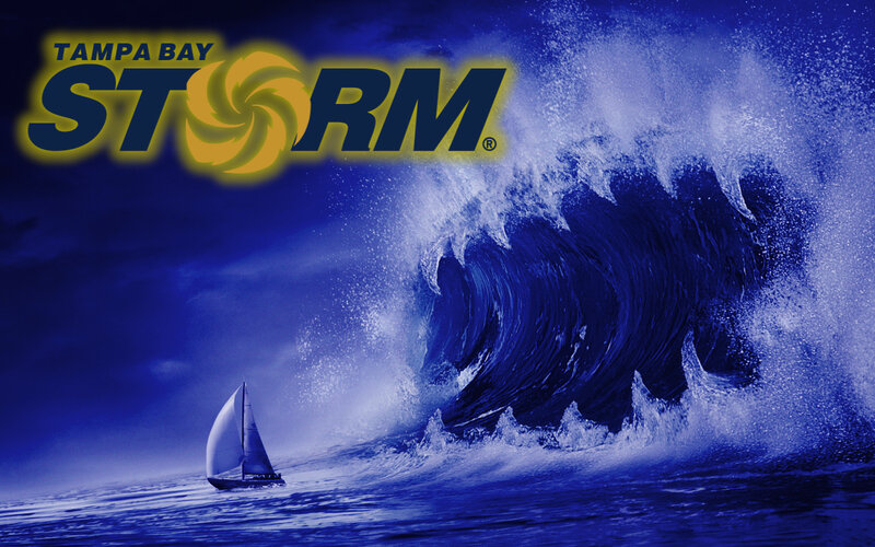 Tampa Bay Storm logo with wave