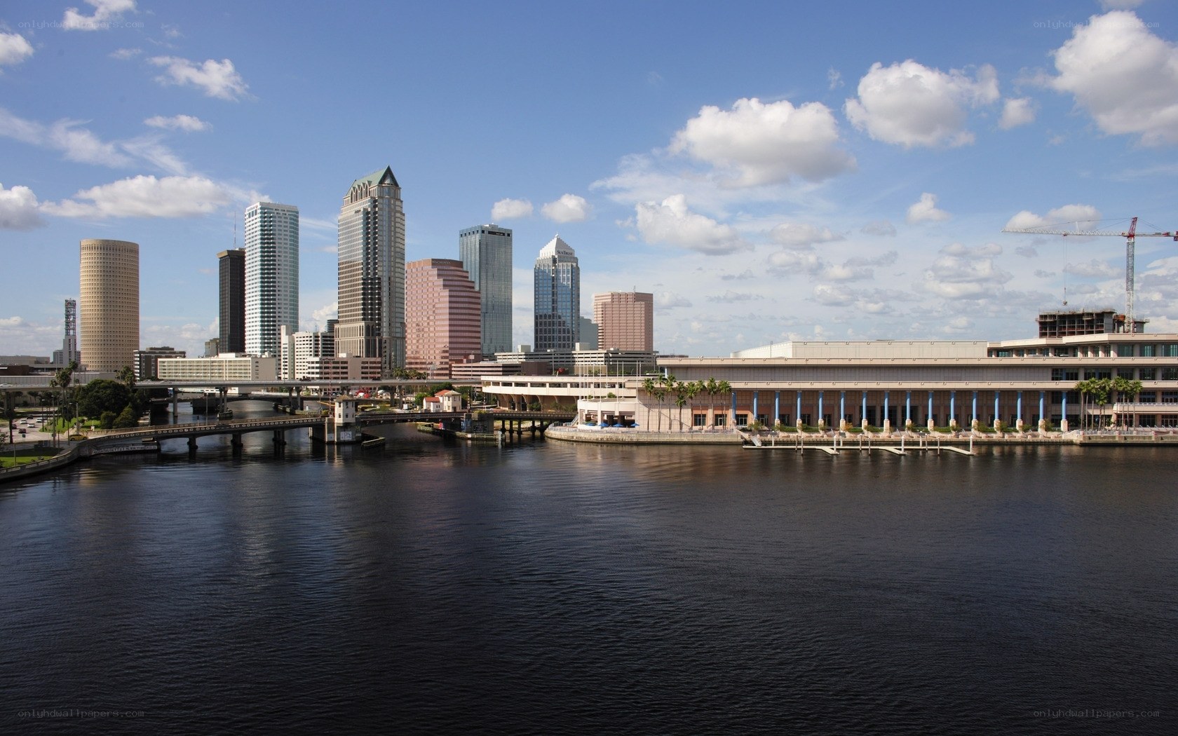 Tampa skyline from the river