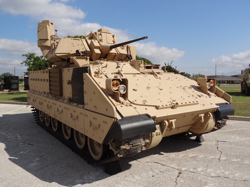 Tan Armored Vehicle — Outdoor