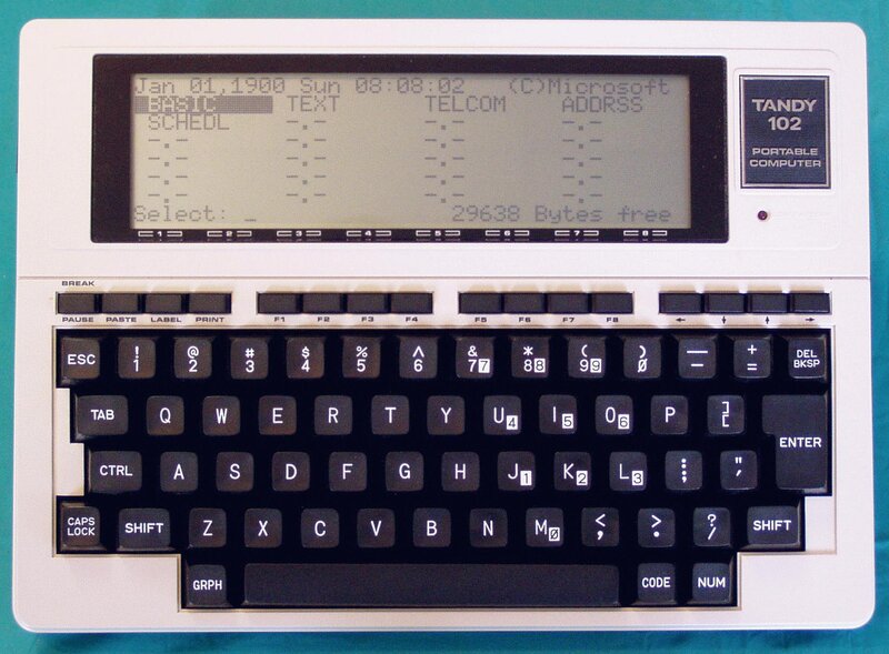 Tandy 102 portable computer