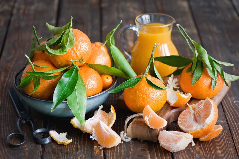 Tangerines with Juice