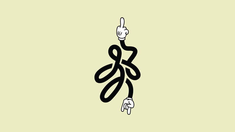 Tangled Cartoon Hands