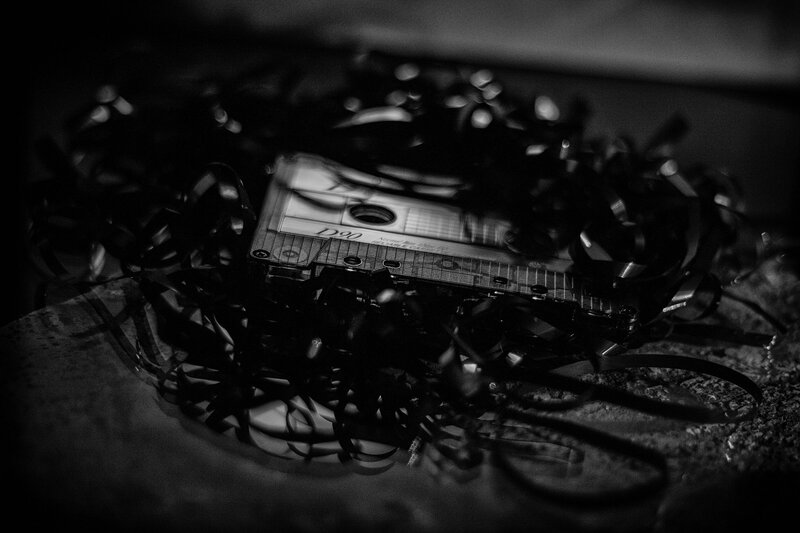 Tangled Cassette Tape — Black