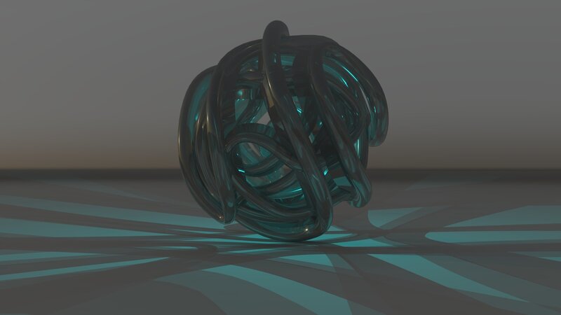 Tangled Glass Sphere