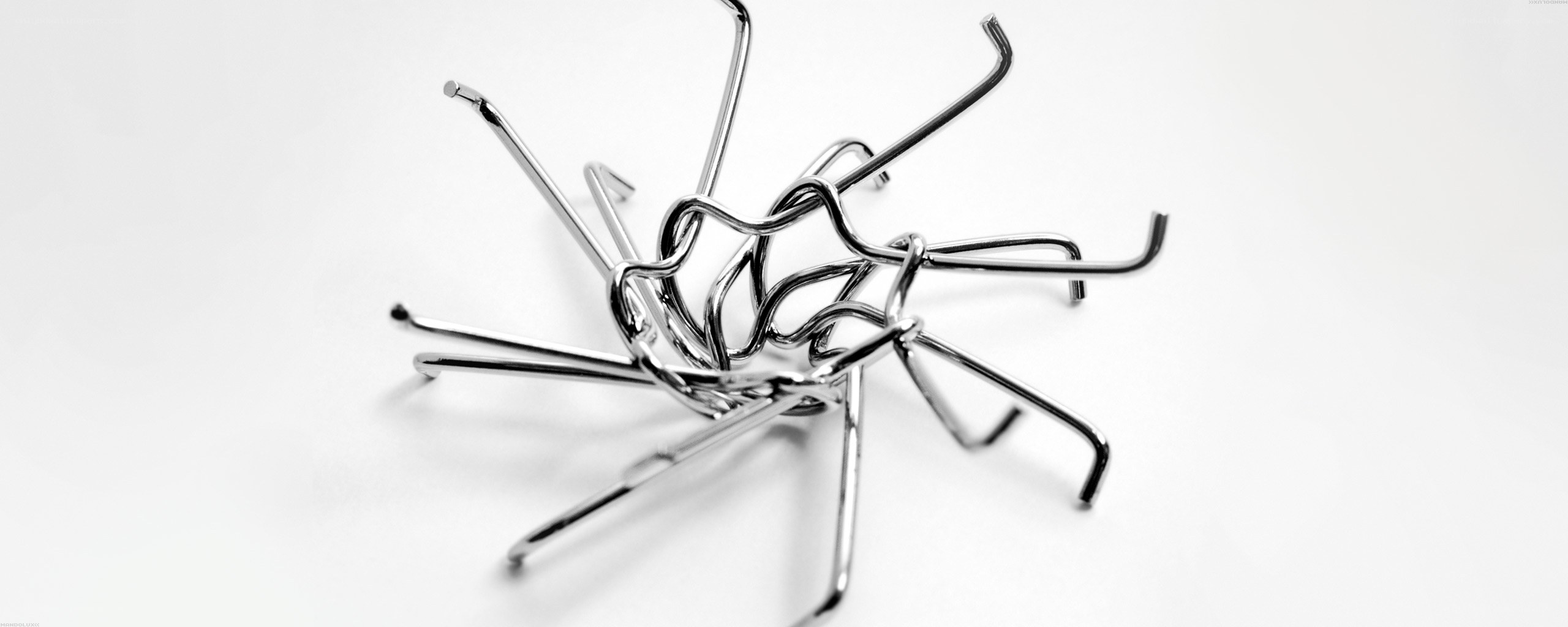 tangled metal wire sculpture