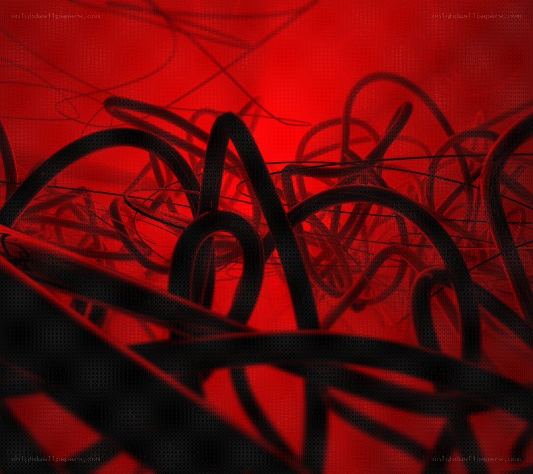 tangled red wires