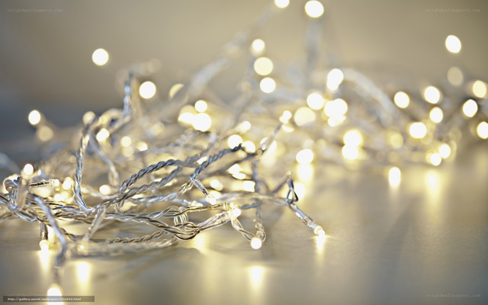 tangled string lights