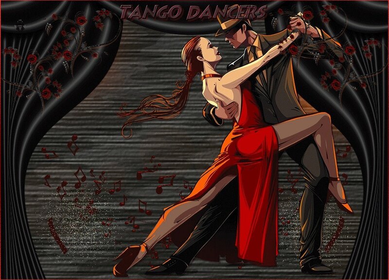 Tango Dancers on Stage