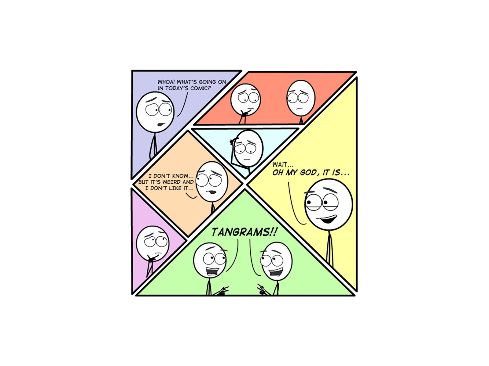 Tangram Comic Puzzle