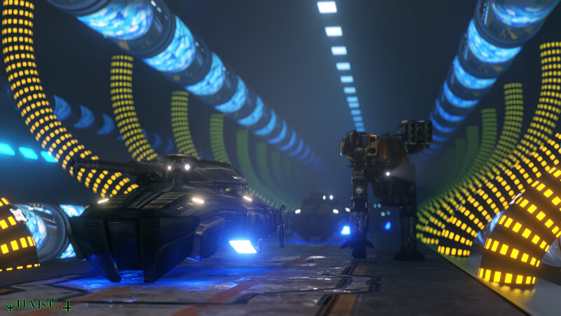 Tank and Robot in Corridor