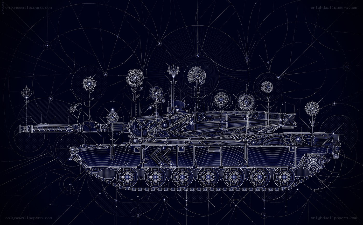 tank blueprint art