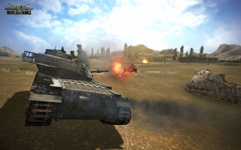 Tank combat in World of Tanks