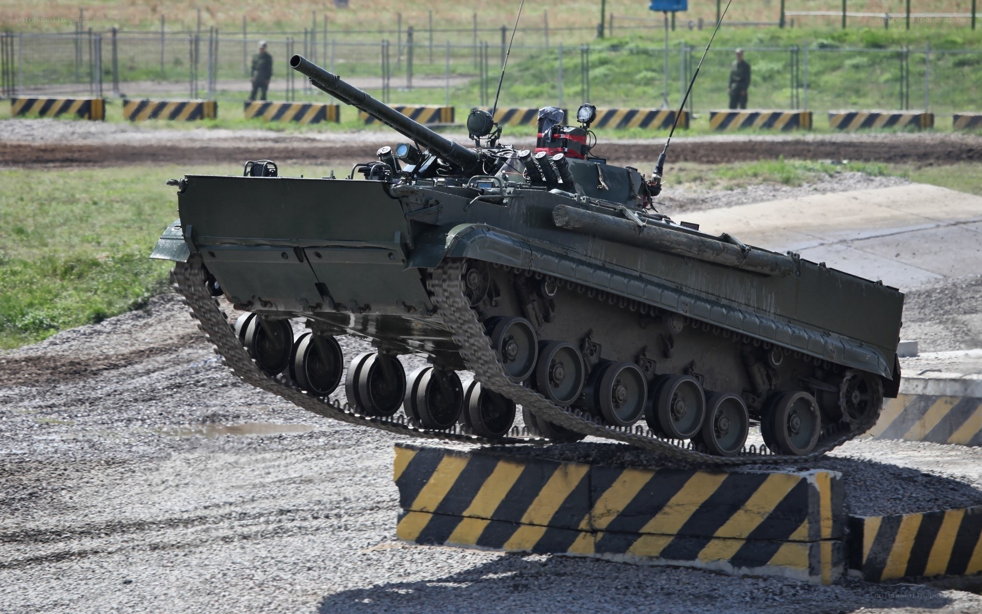 Tank crossing obstacle