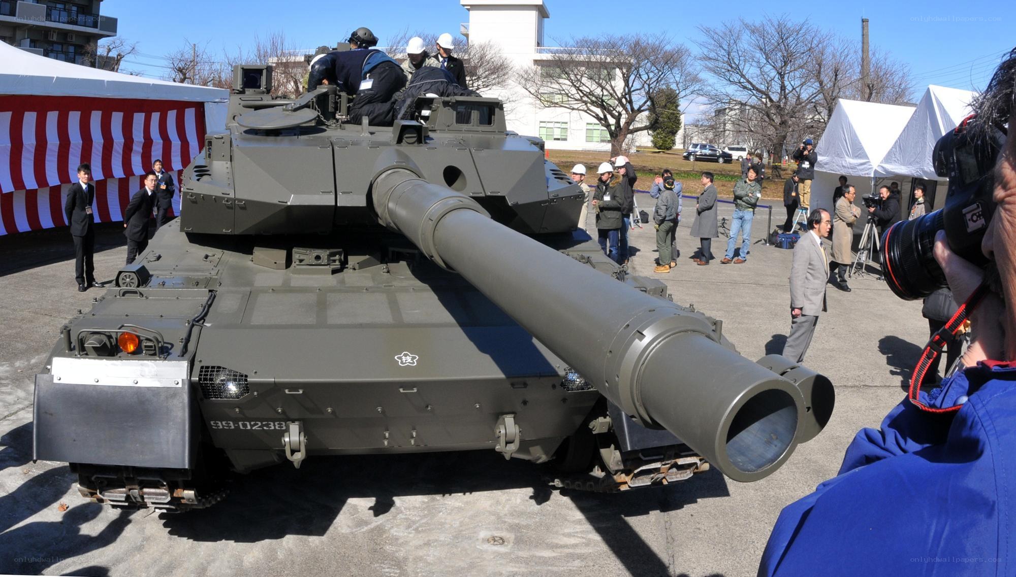 Tank display at public event