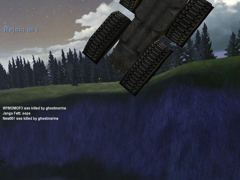 tank falling off cliff