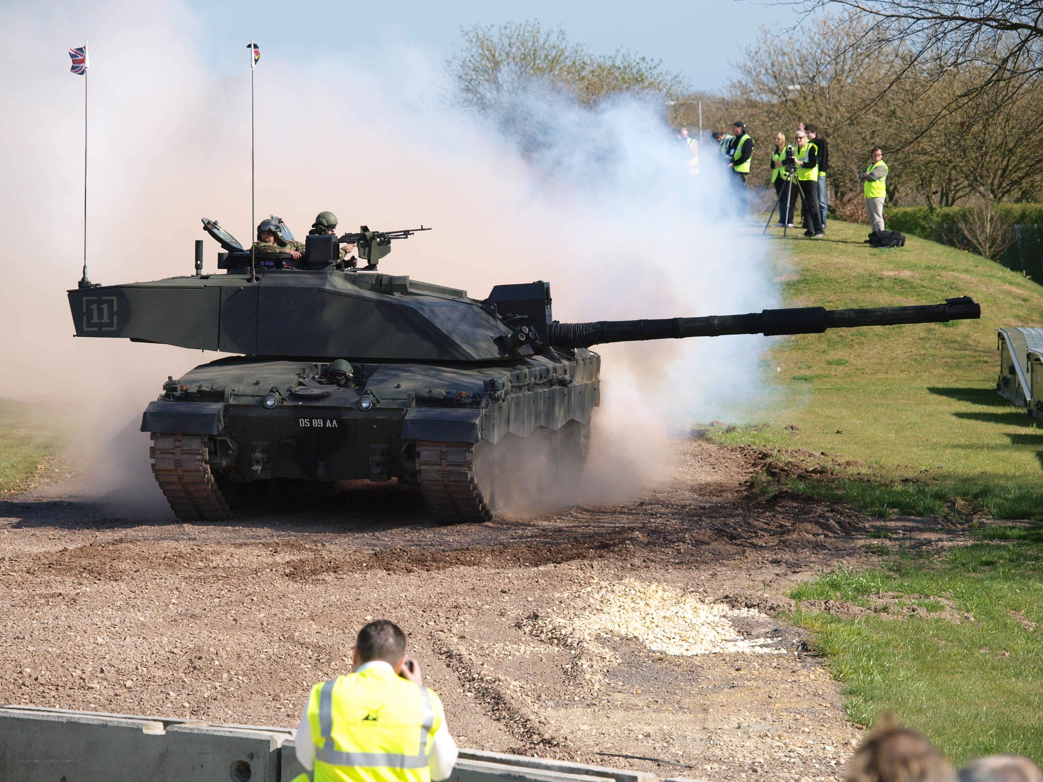 Tank firing demonstration