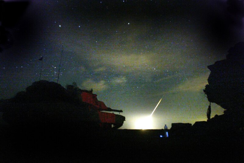 Tank Firing Missile — Black