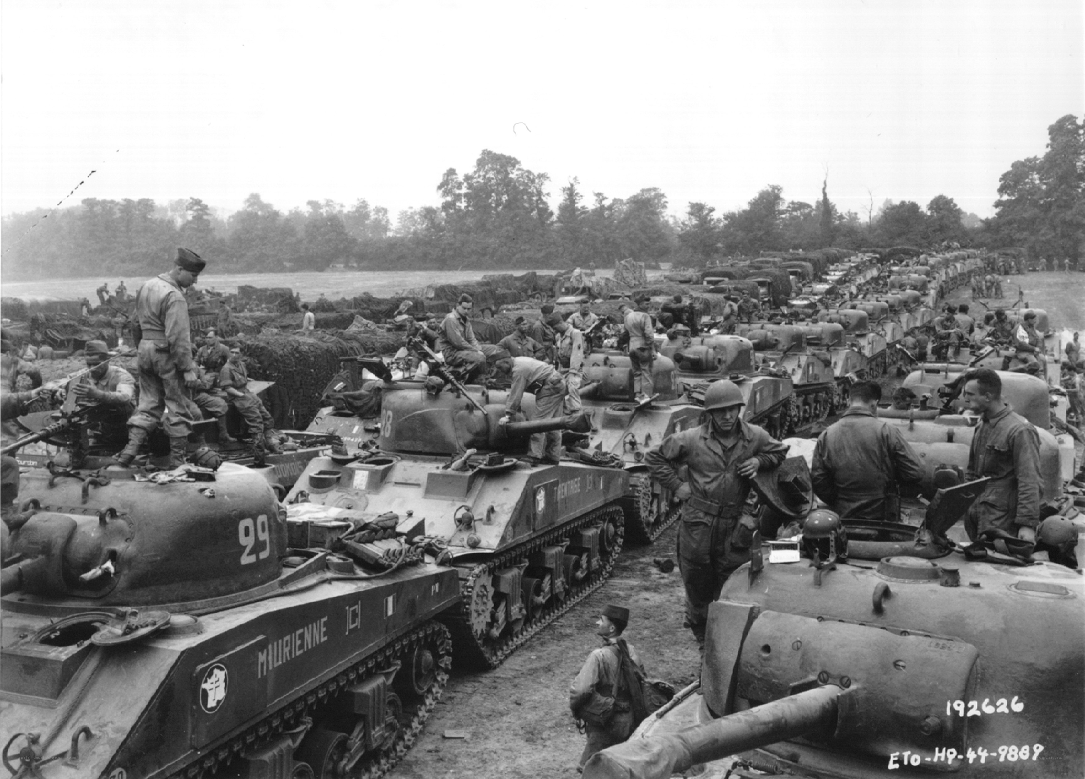 Tank formation during WWII
