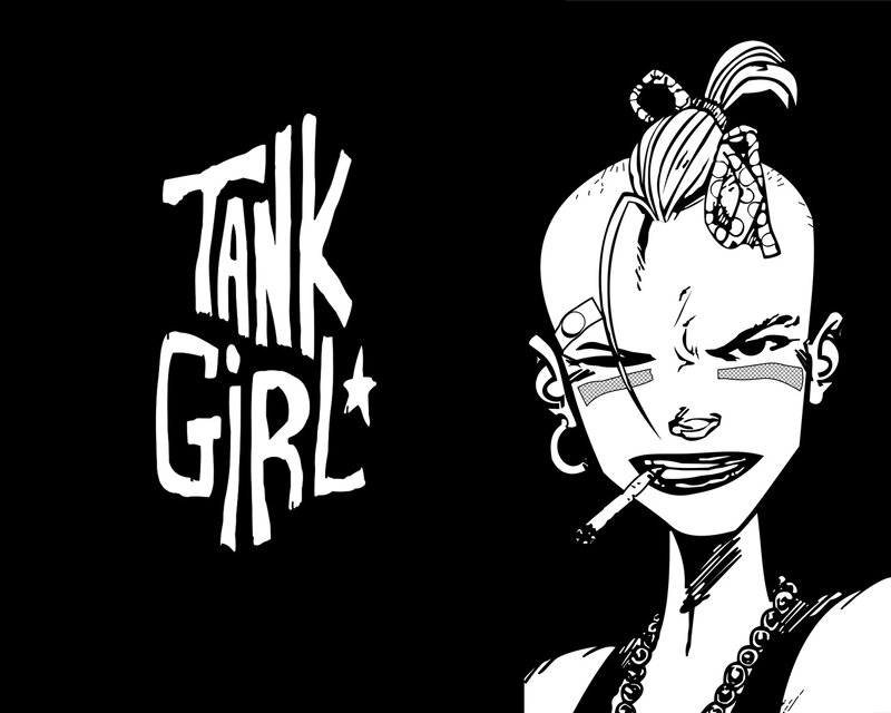 Tank Girl character illustration