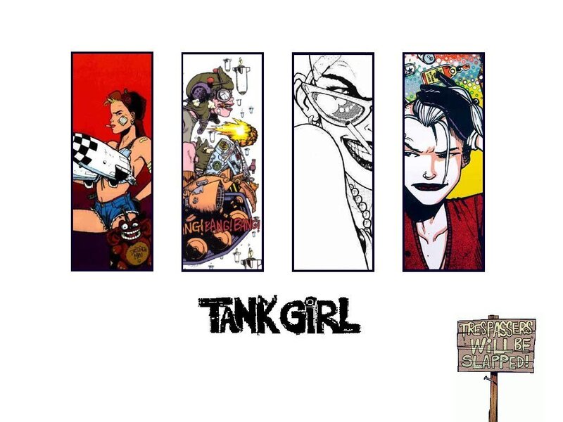 Tank Girl comic panels