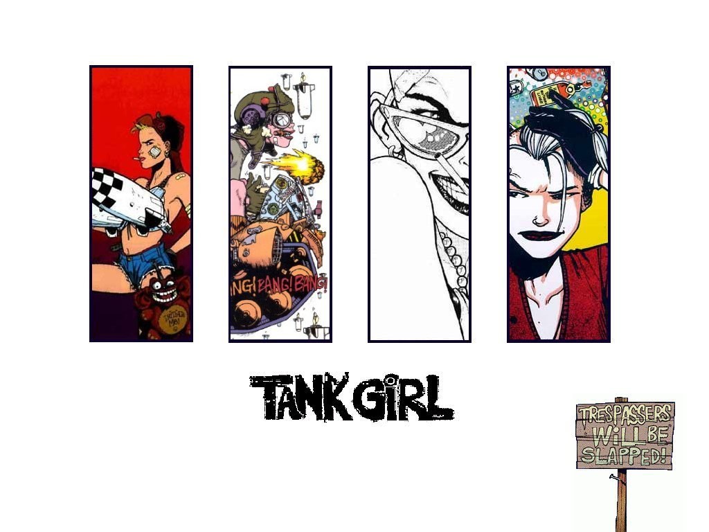 Tank Girl comic panels