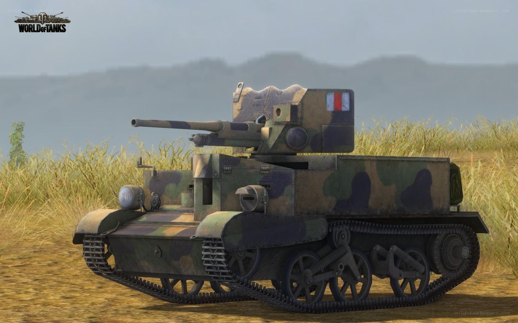 Tank in a field