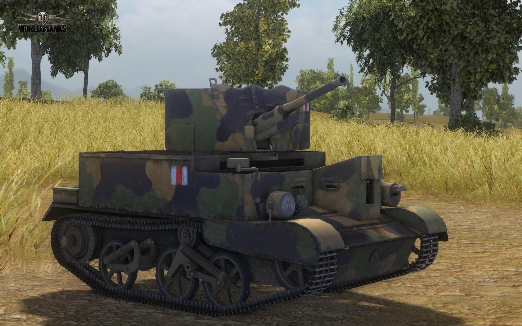 Tank in a field