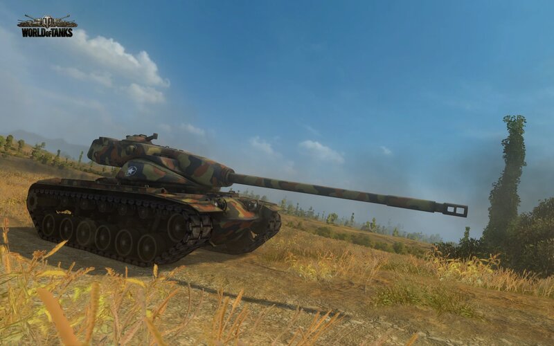 Tank in a field