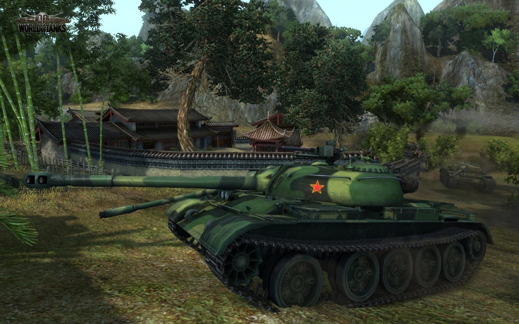 Tank in a rural setting