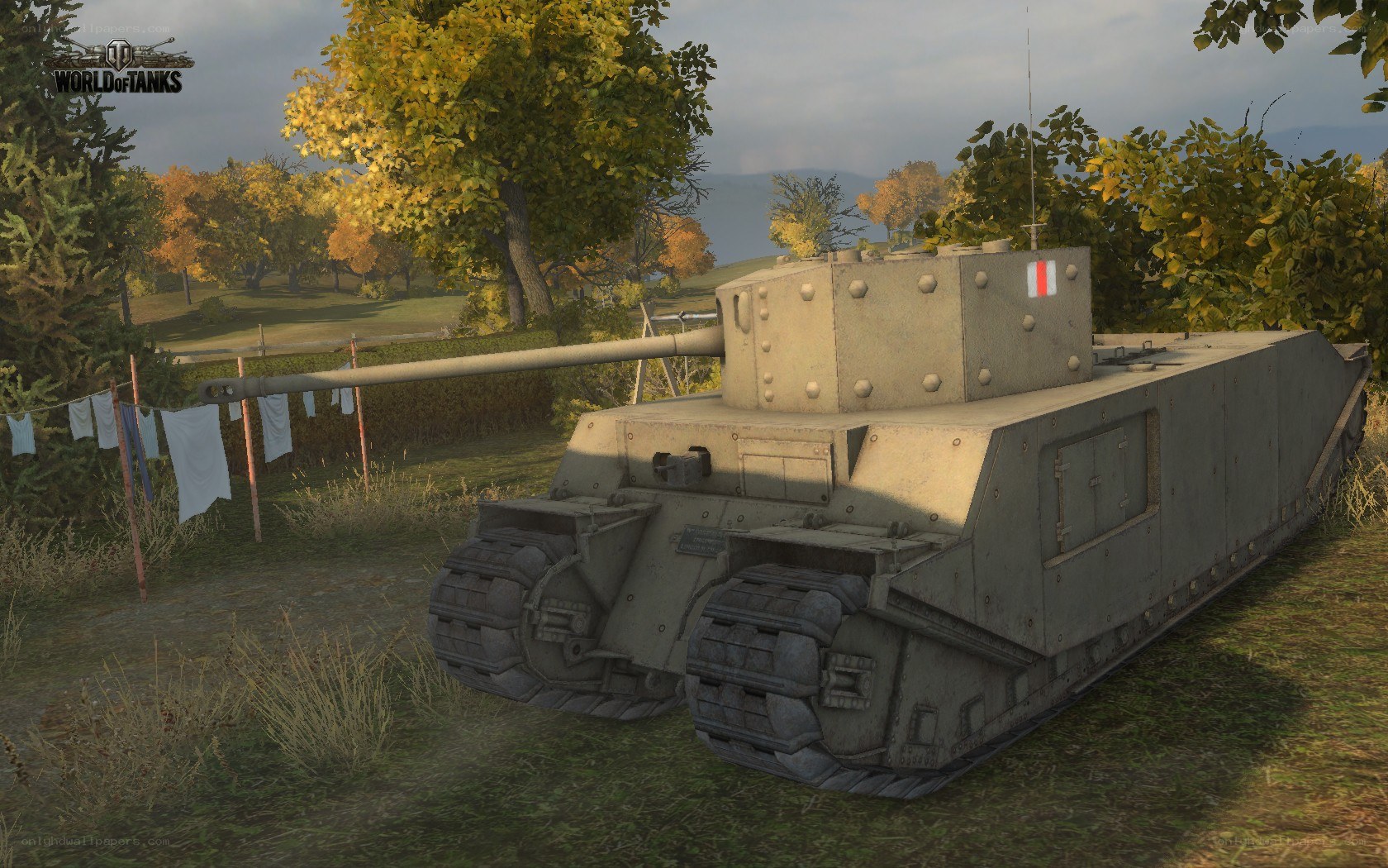 Tank in a rural setting