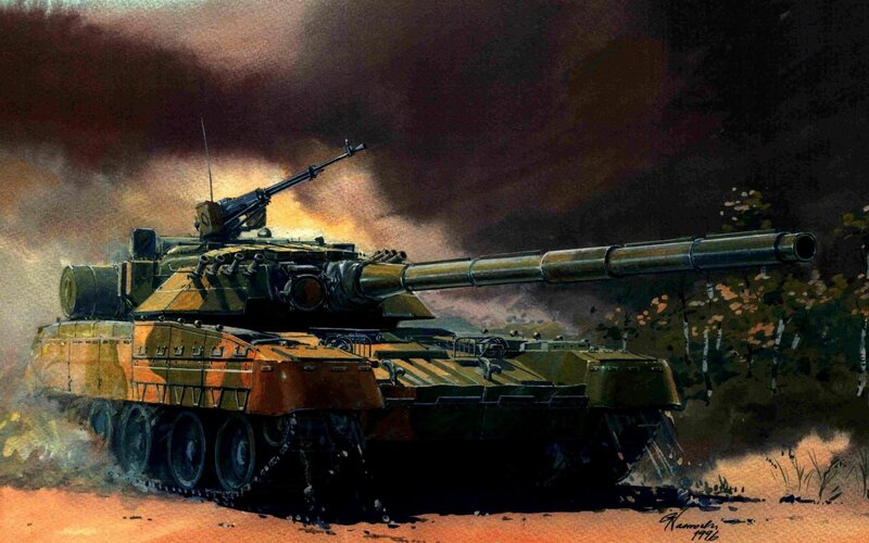 Tank in Combat — Green