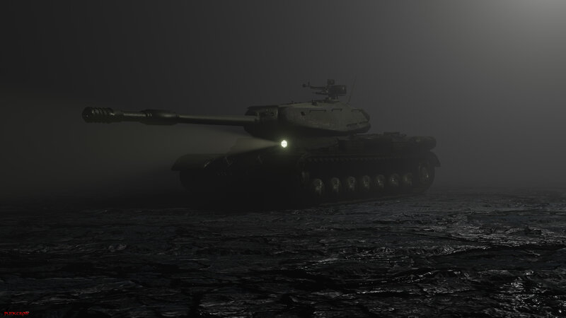 Tank in Fog — Black