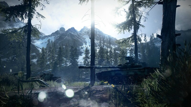 Tank in Forest — Green, Dramatic, Morning