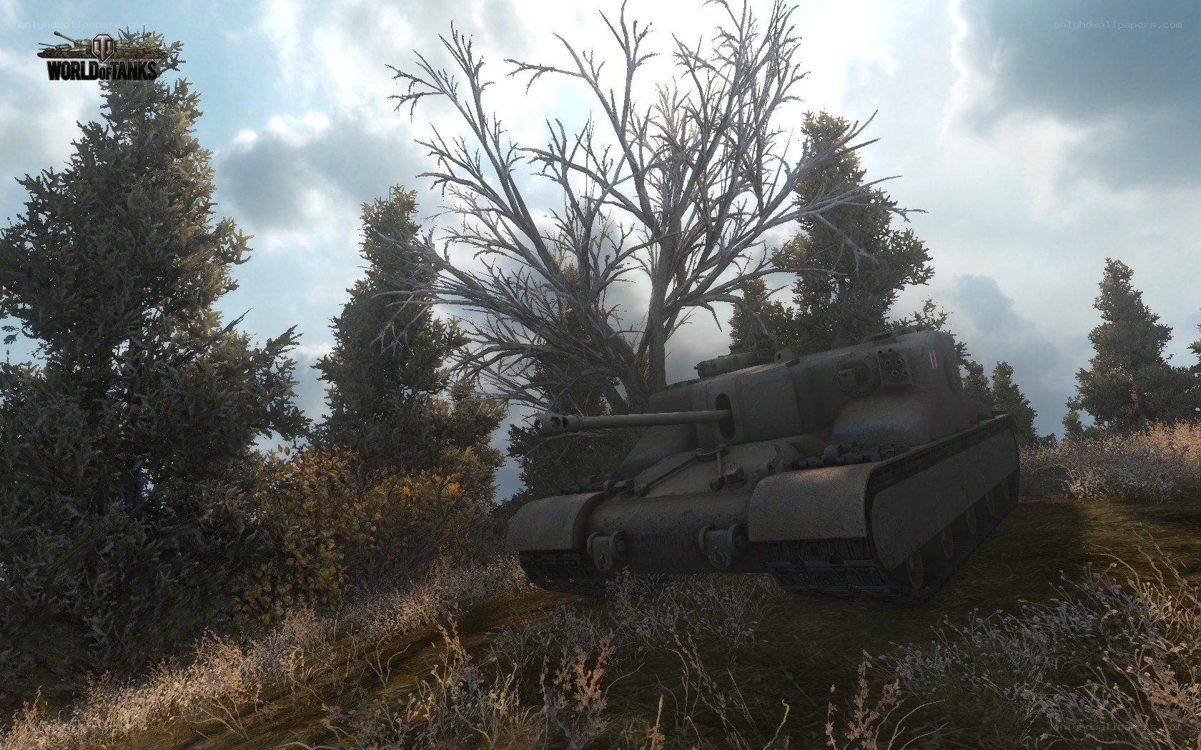 tank in forest terrain