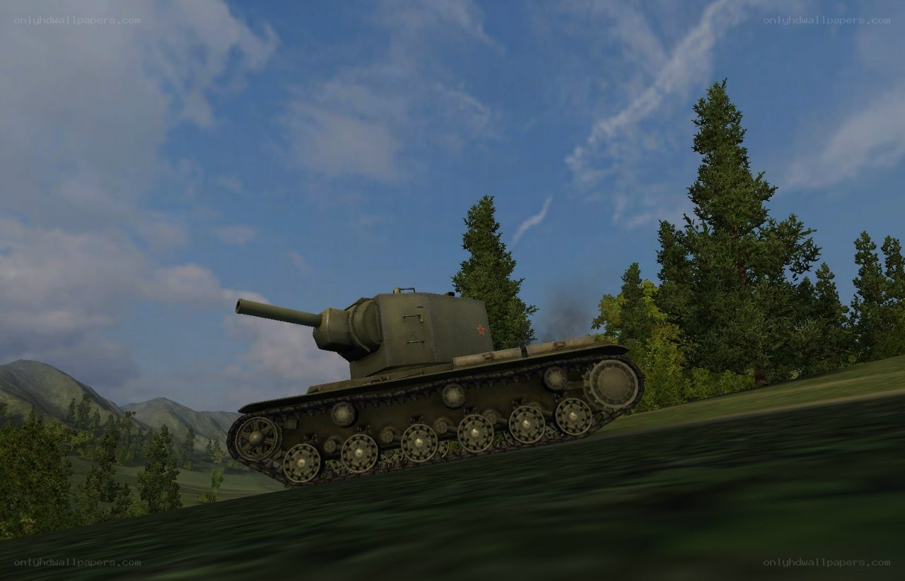 tank in forested landscape