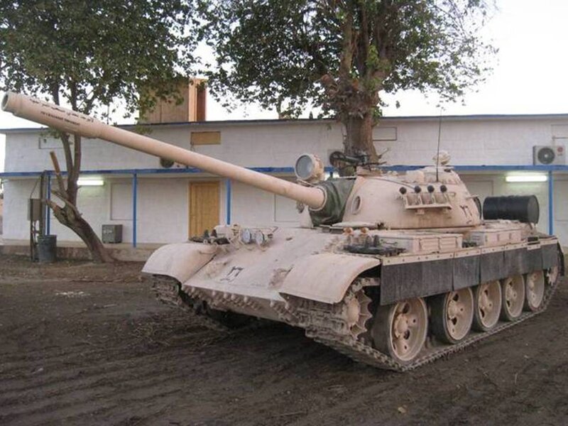 Tank in Front of Building