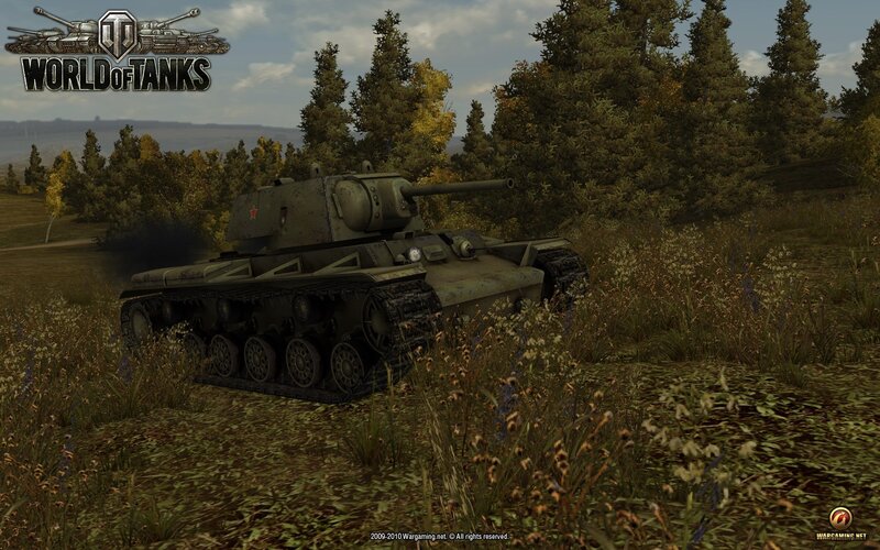 Tank in Grassy Field — Green, Natural