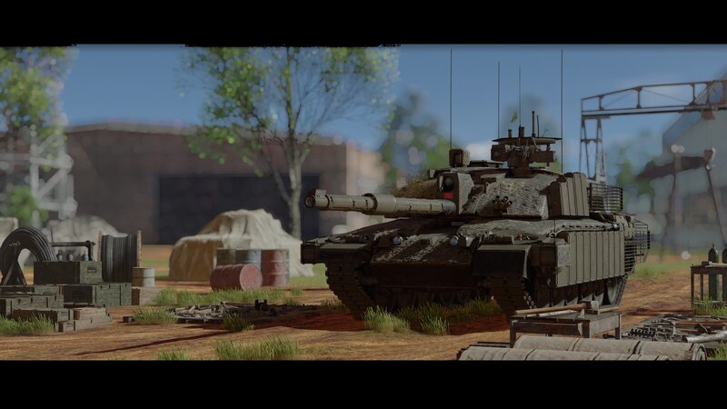 Tank in Industrial Area — Brown
