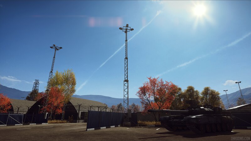 Tank in Military Base