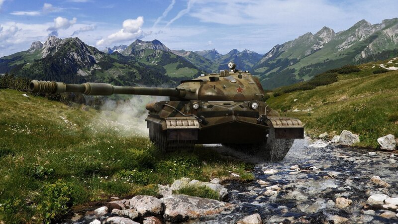 Tank in Mountain Stream