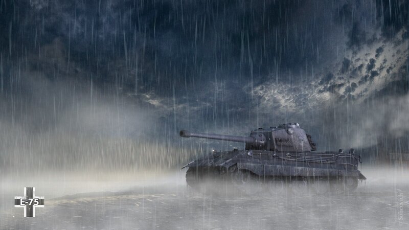 Tank in Rainstorm — Gray