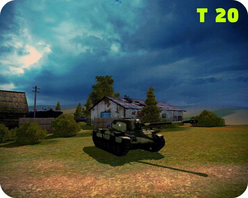 Tank in rural setting